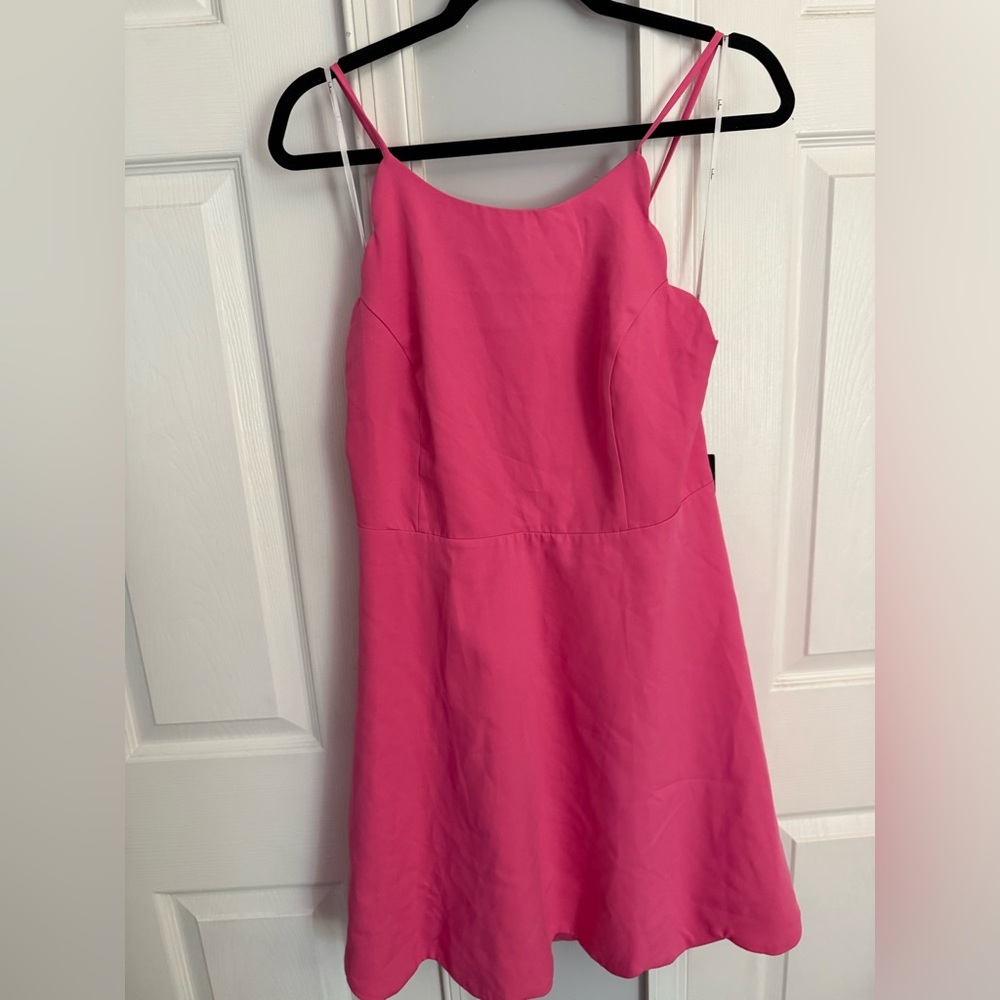 Lulu's Red Halter Sheath Cocktail Dress - Picture 4 of 6